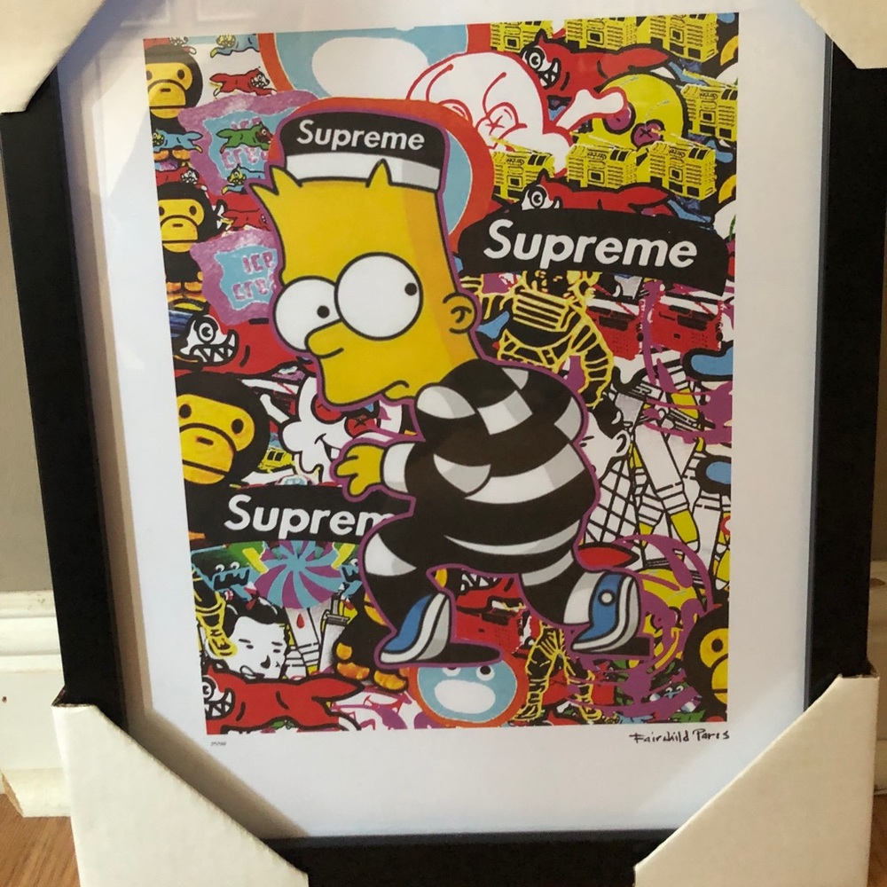 Supreme x Simpson x Bape Fairchild Paris Rare art